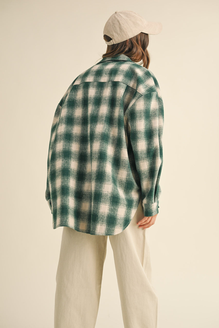 Green Plaid Shacket