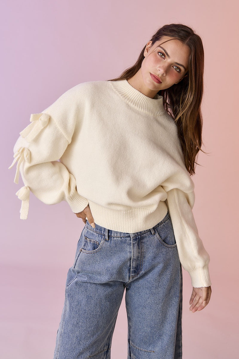 Ari Bow Sweater Cream