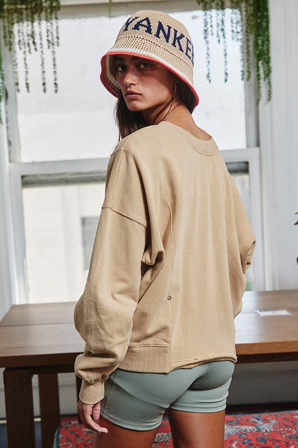 Twist Terry Sweatshirt