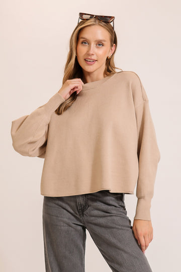 Khaki Causal Sweater