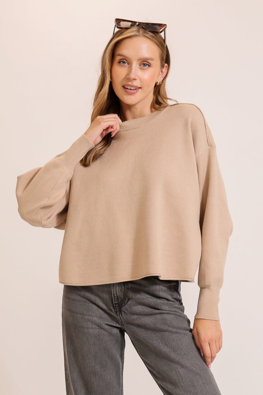 Khaki Causal Sweater