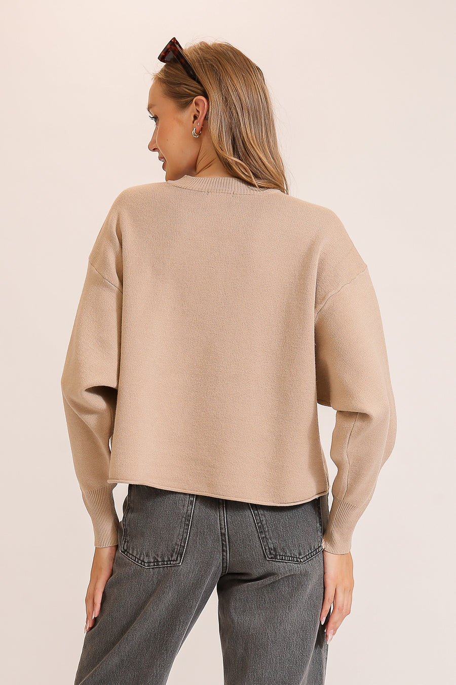 Khaki Causal Sweater