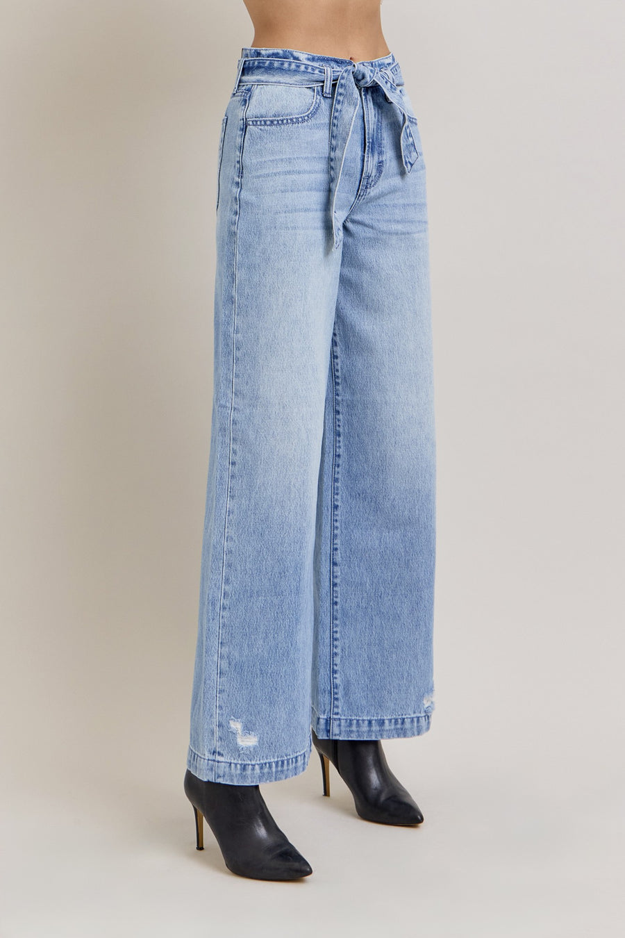 Nori Light Wash Wide-leg Jean