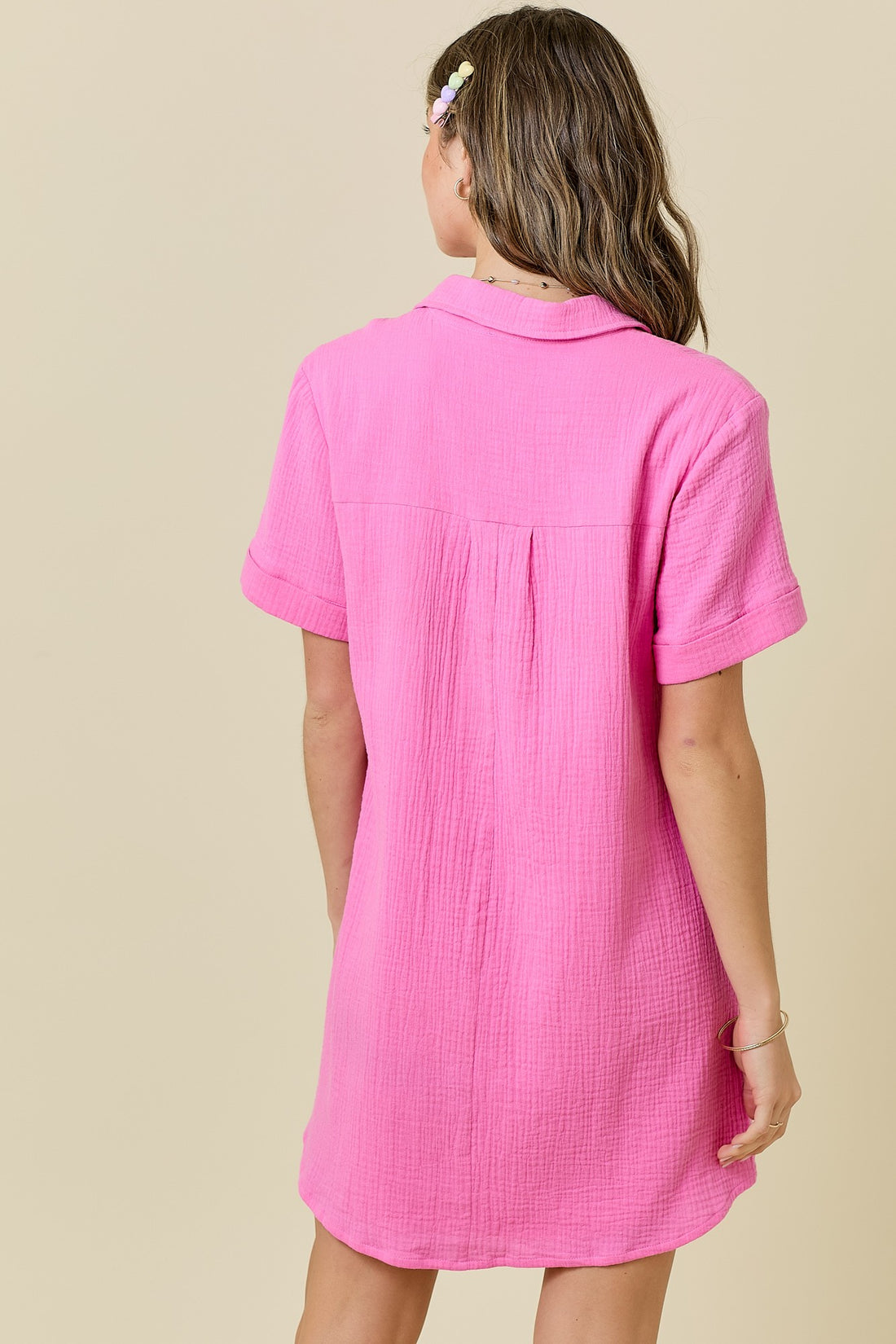 Pretty Pink Gauze Dress