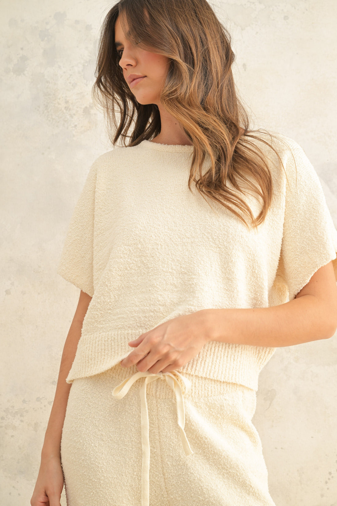 Cream Tie Top