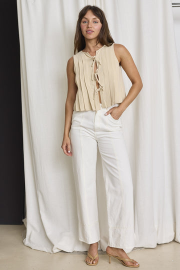 Aubrey Pleated Top