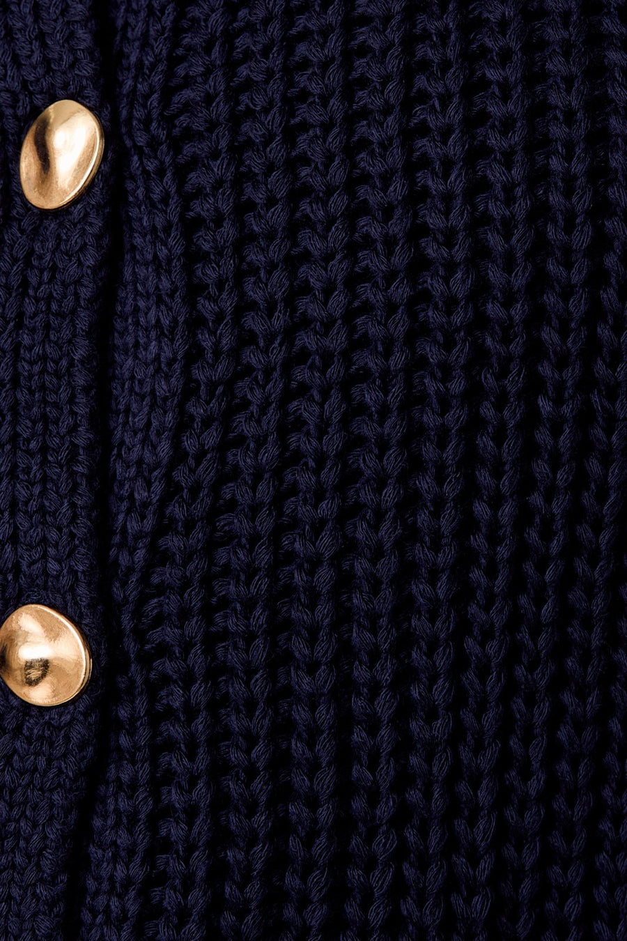 Navy Chunky Knit Vest