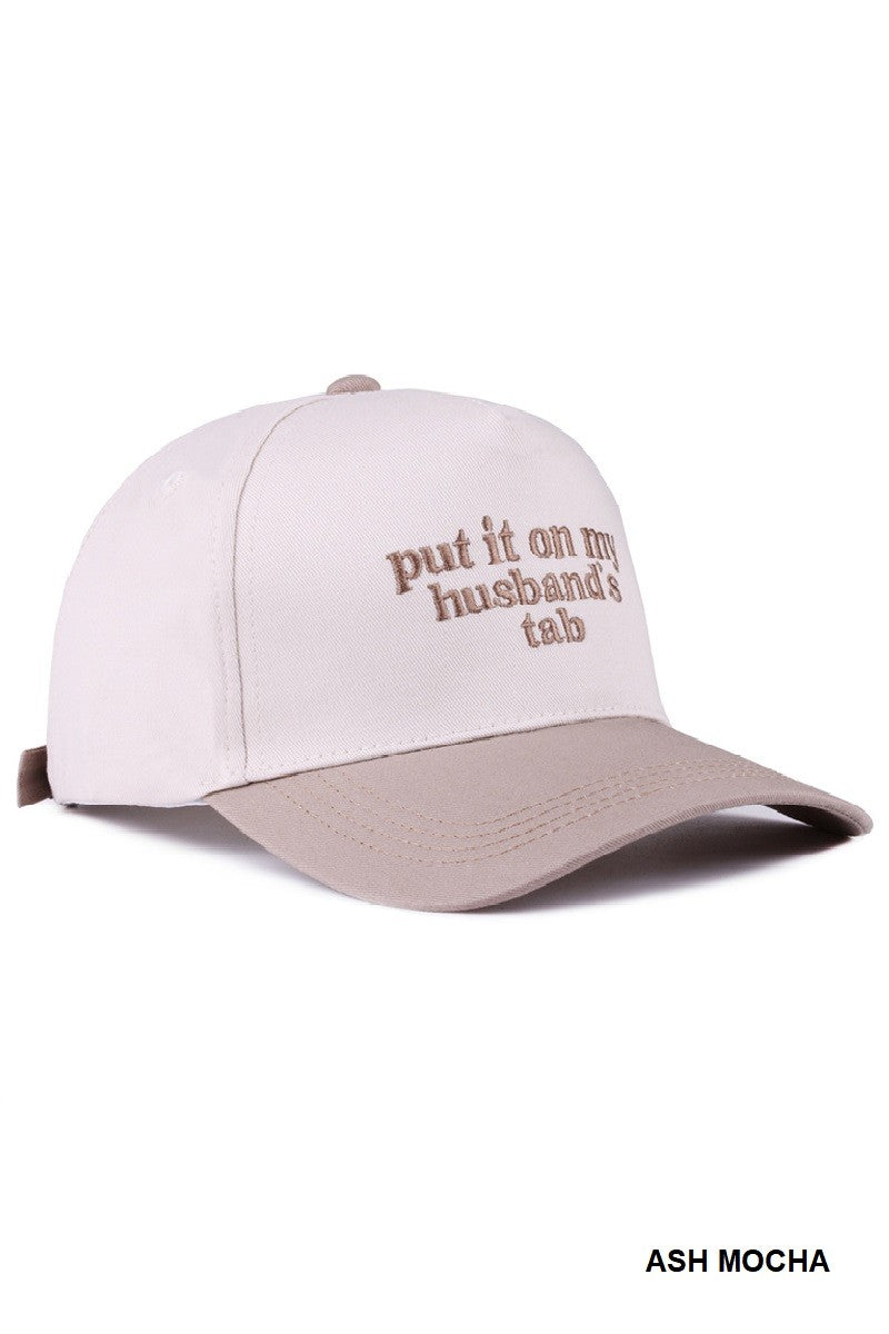 "PUT IT ON MY HUSBAND&