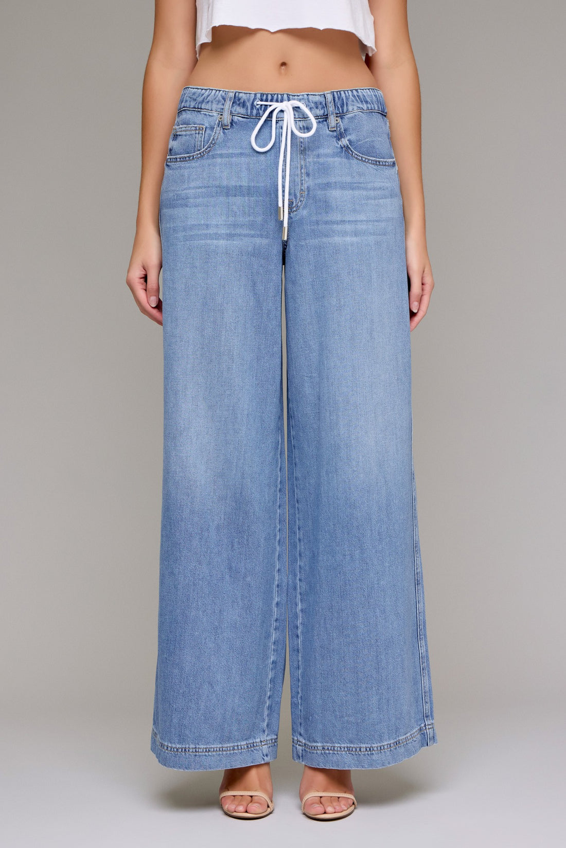 Nori - Elastic Waistband Wide Leg