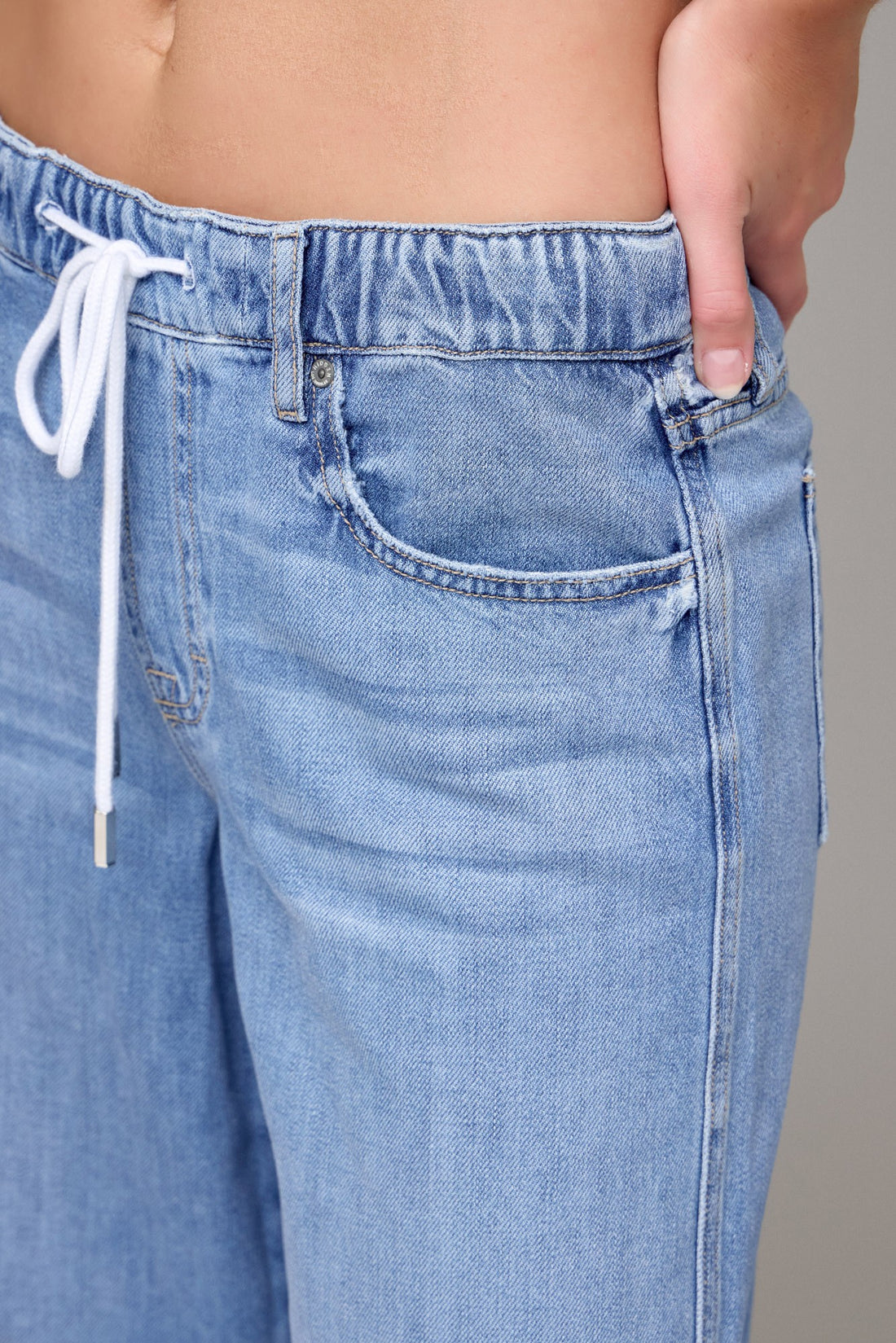 Nori - Elastic Waistband Wide Leg