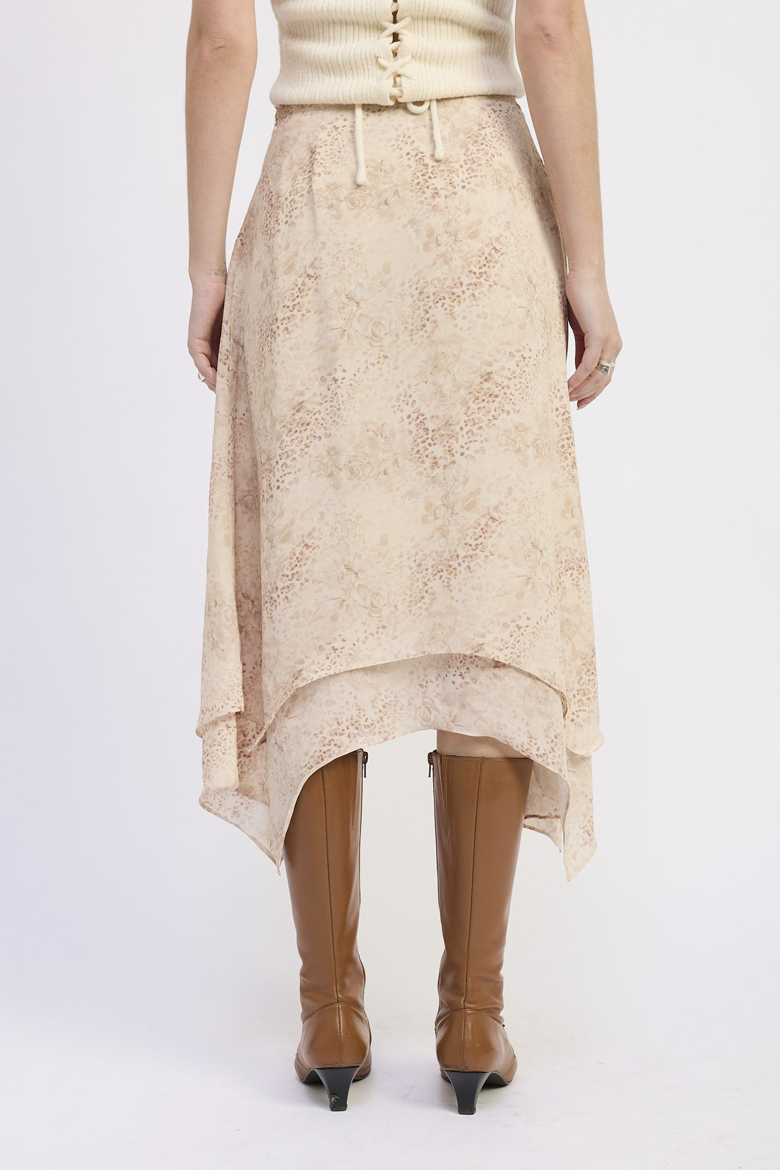 Neutral Rose Skirt