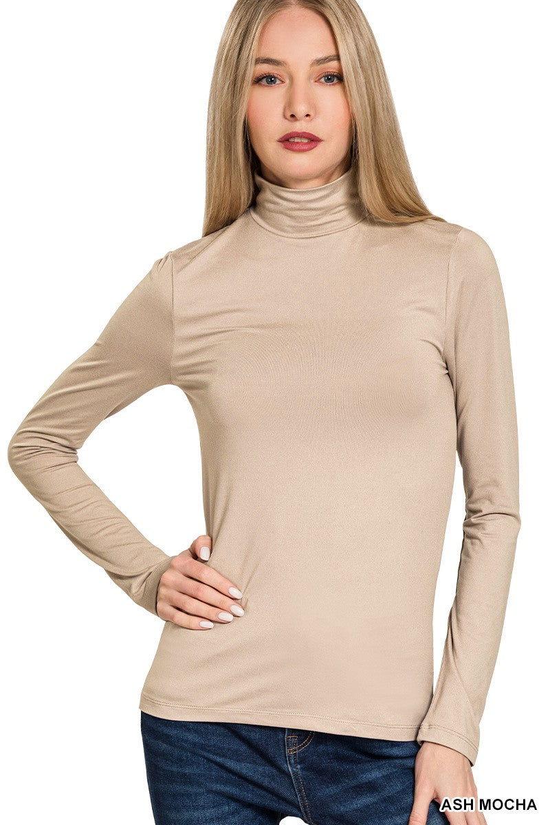 Turtleneck Top - mocha