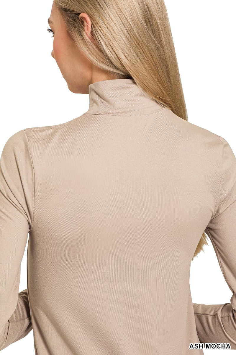 Turtleneck Top - mocha