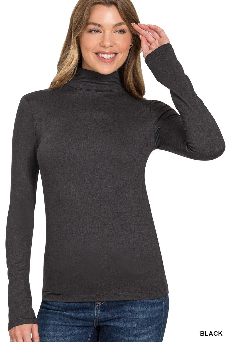 Turtleneck Top - Black