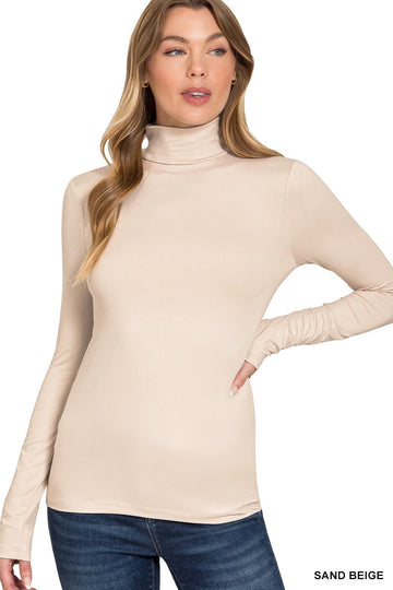 Turtleneck Top - Sand