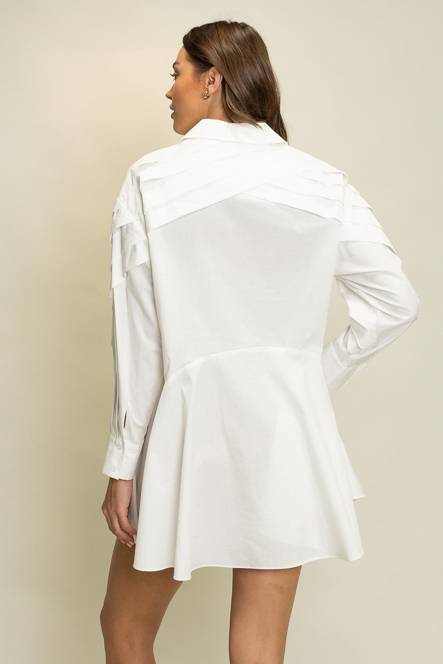 Off White Shirt Dress