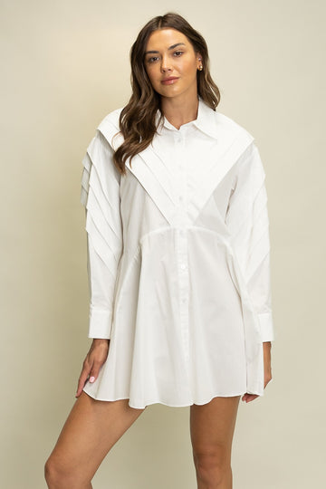 Off White Shirt Dress
