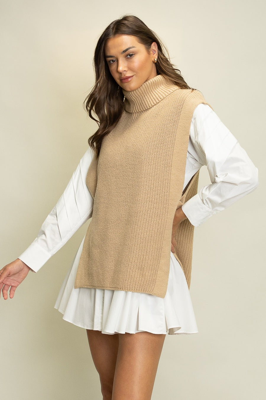 Side Cutout Sweater