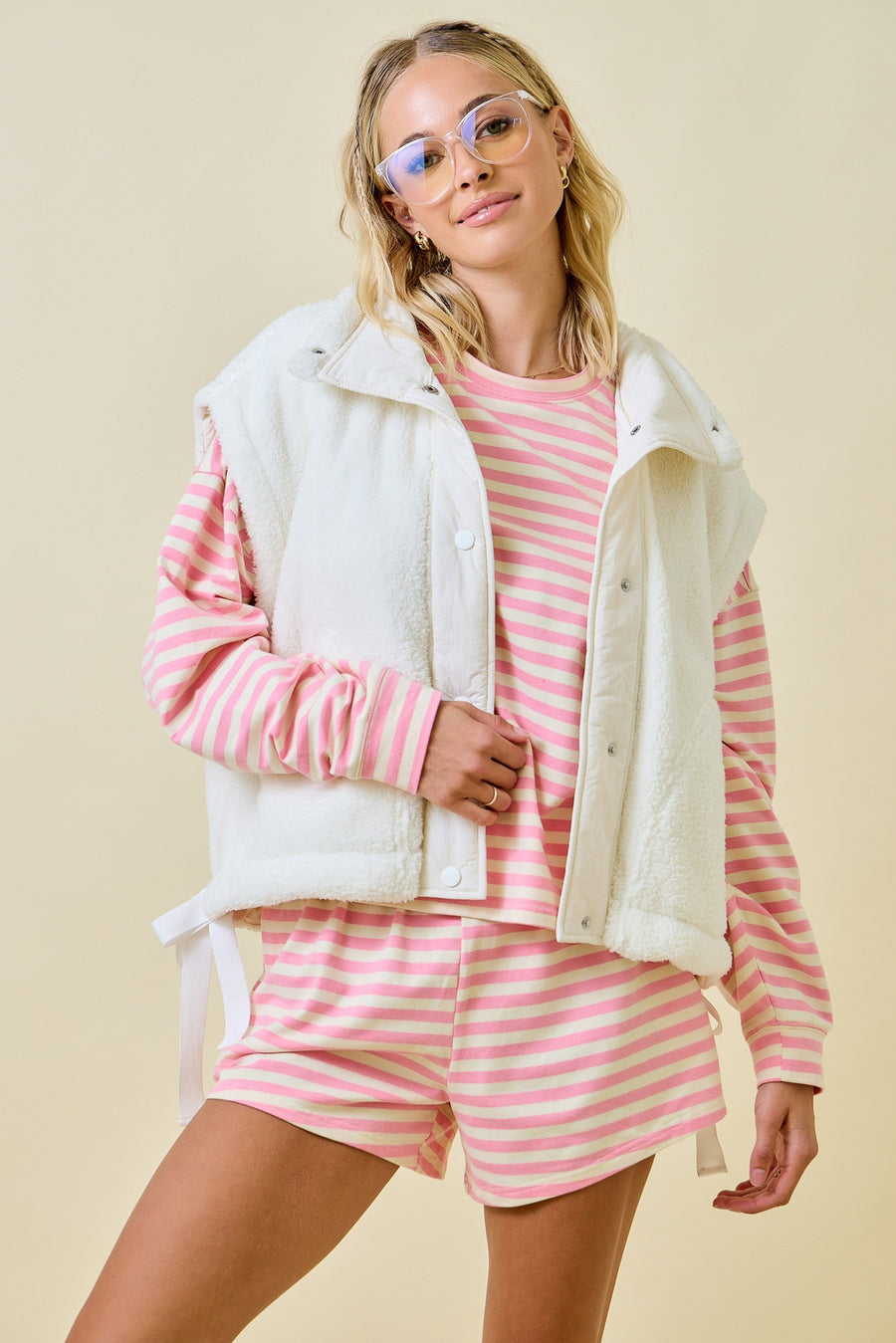 Striped Set Shorts