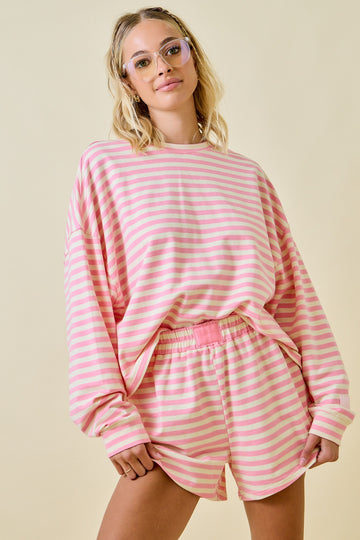 Striped Set Top