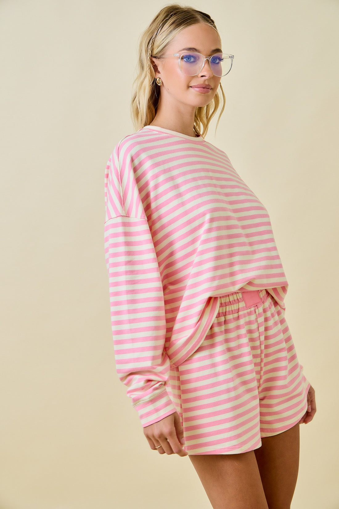 Striped Set Shorts