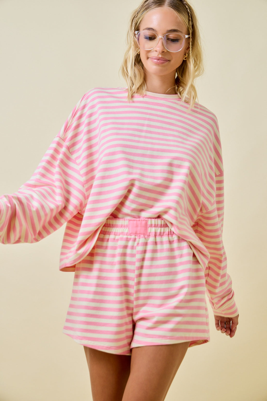 Striped Set Shorts