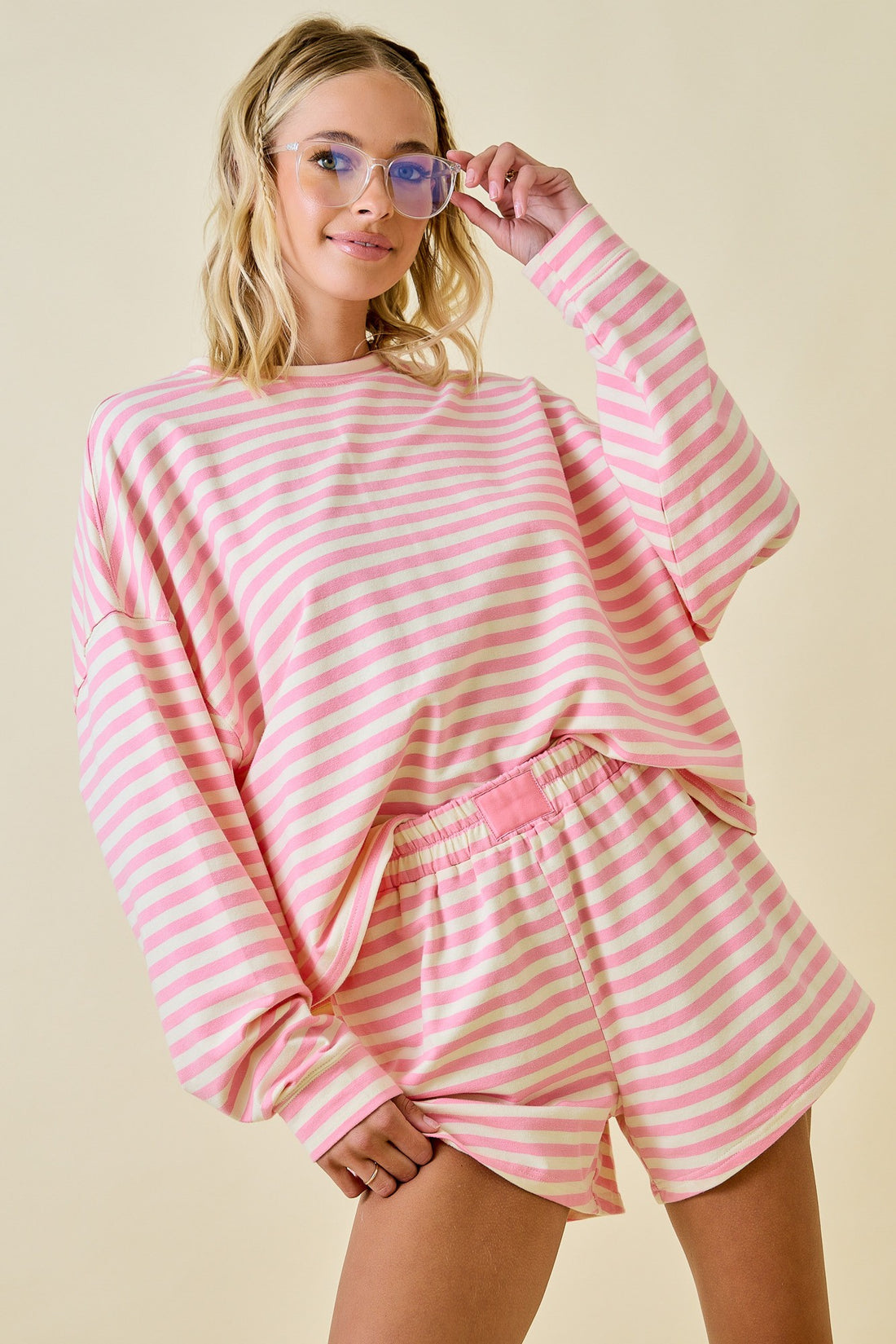 Striped Set Shorts