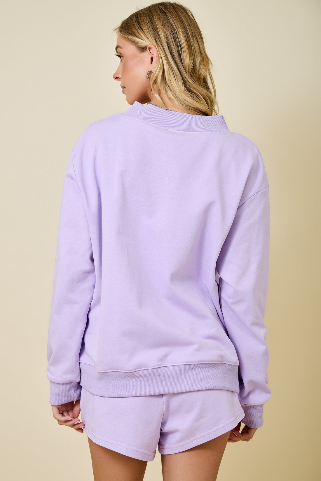 Lavender Sweat Shorts Set (shorts)