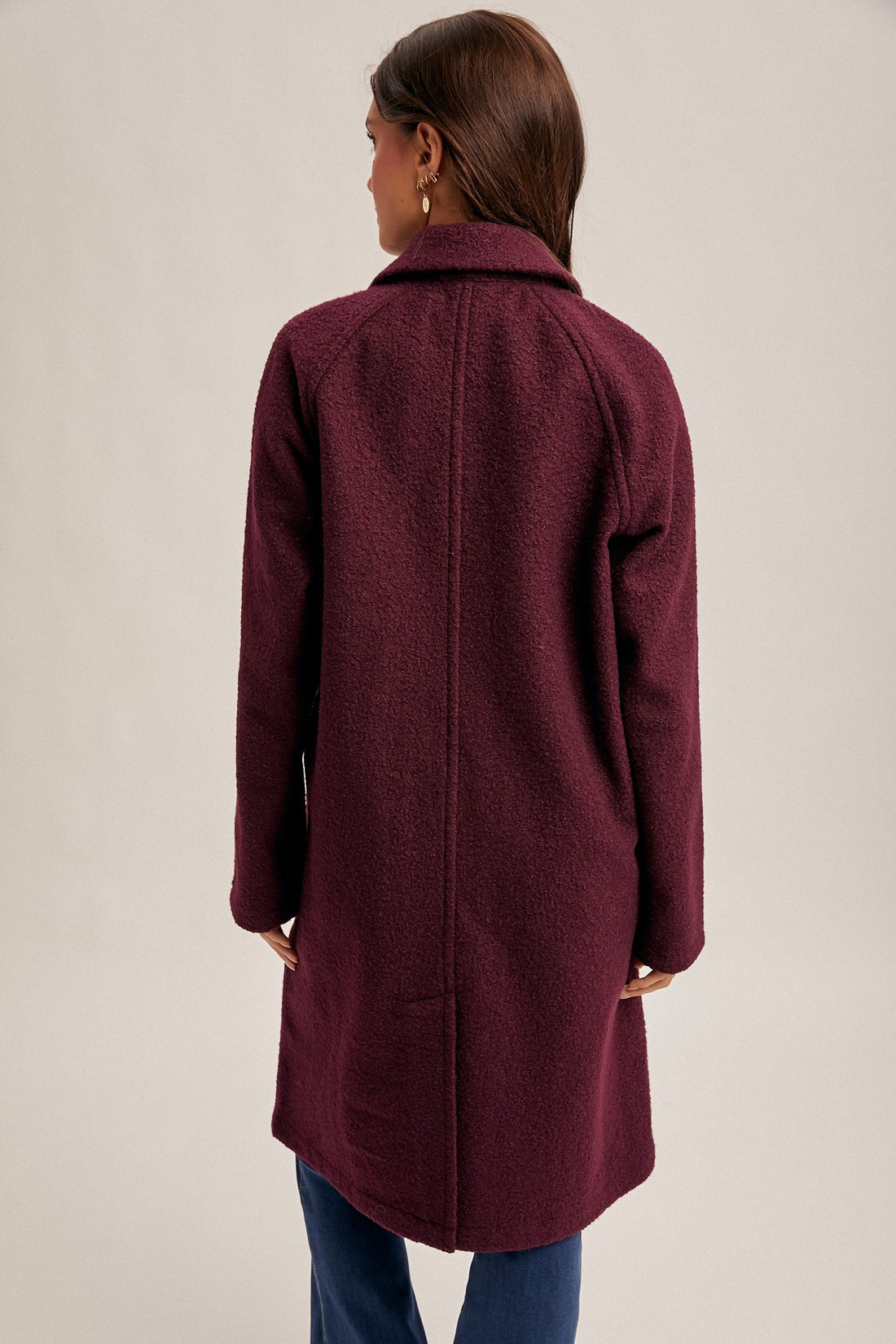Plum Teddy Coat