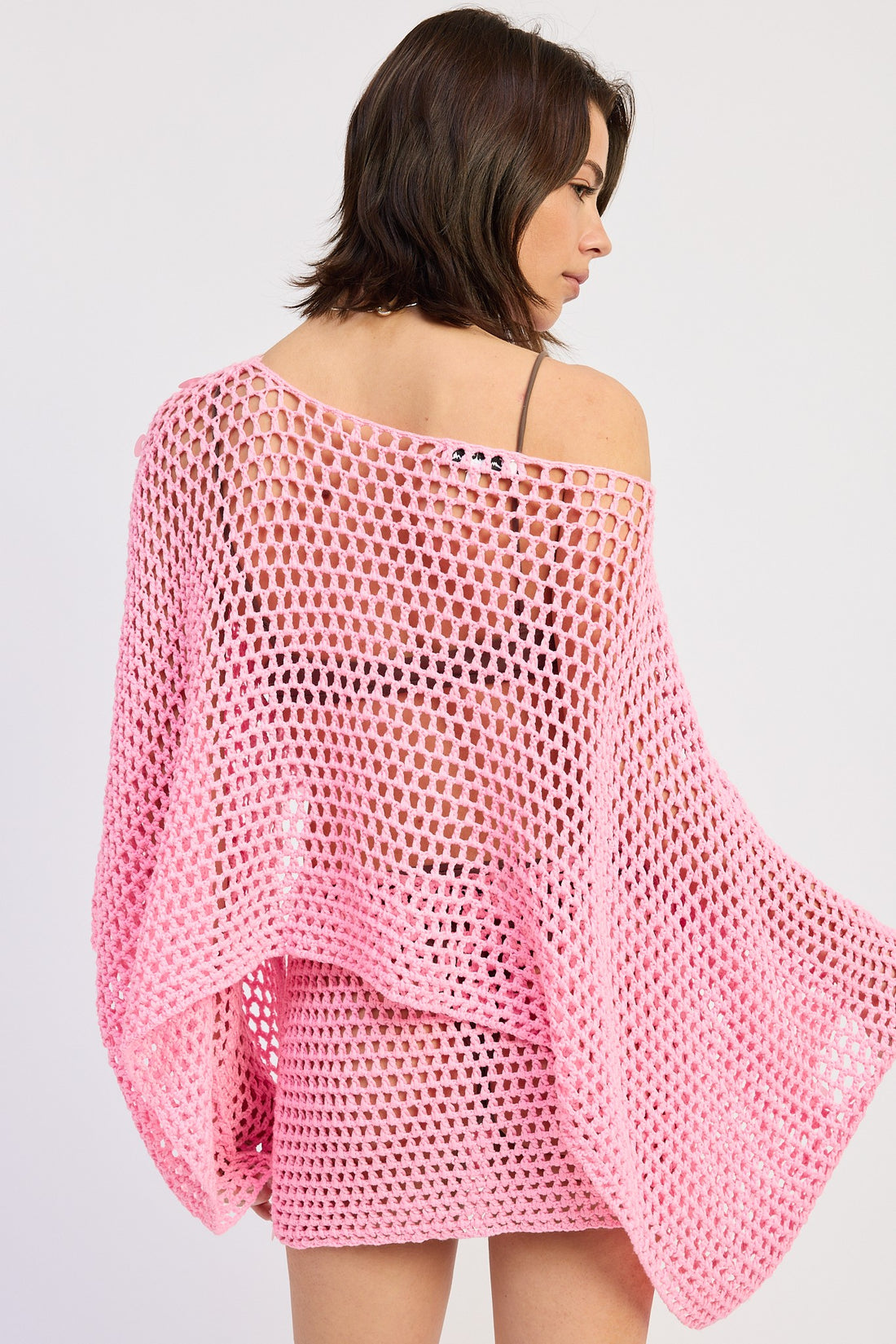 Pink Shell Crochet Top