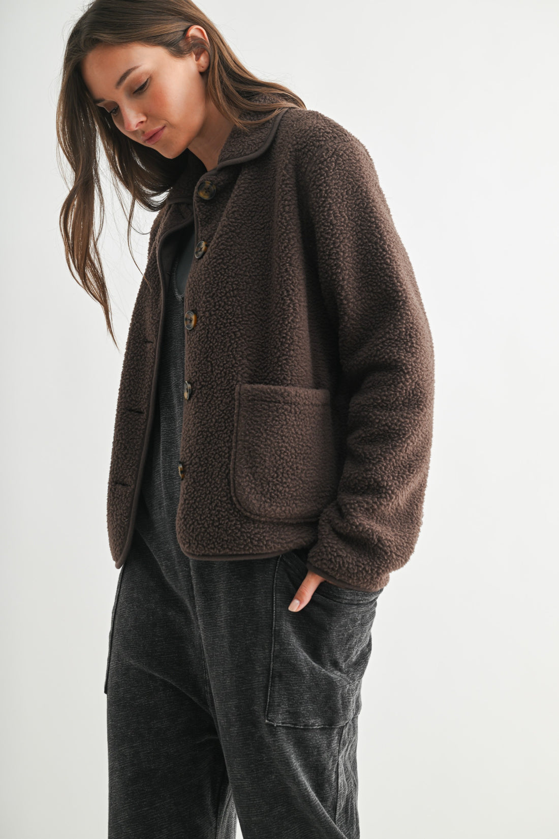 Brown Sherpa Jacket