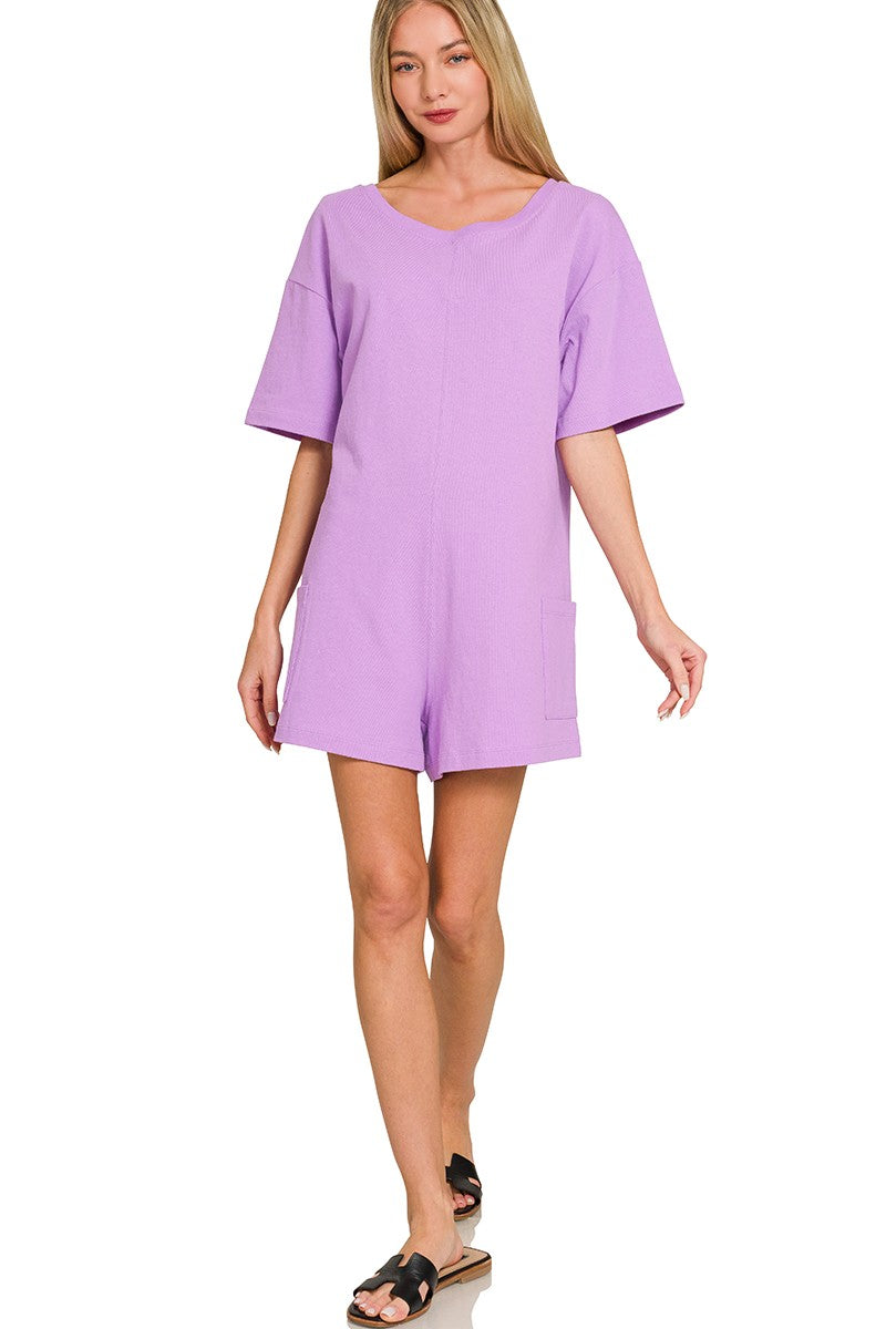 Lavender Comfy Romper