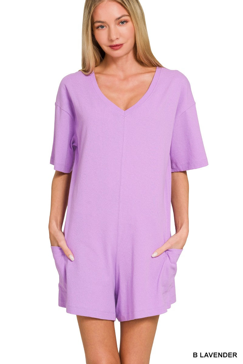 Lavender Comfy Romper
