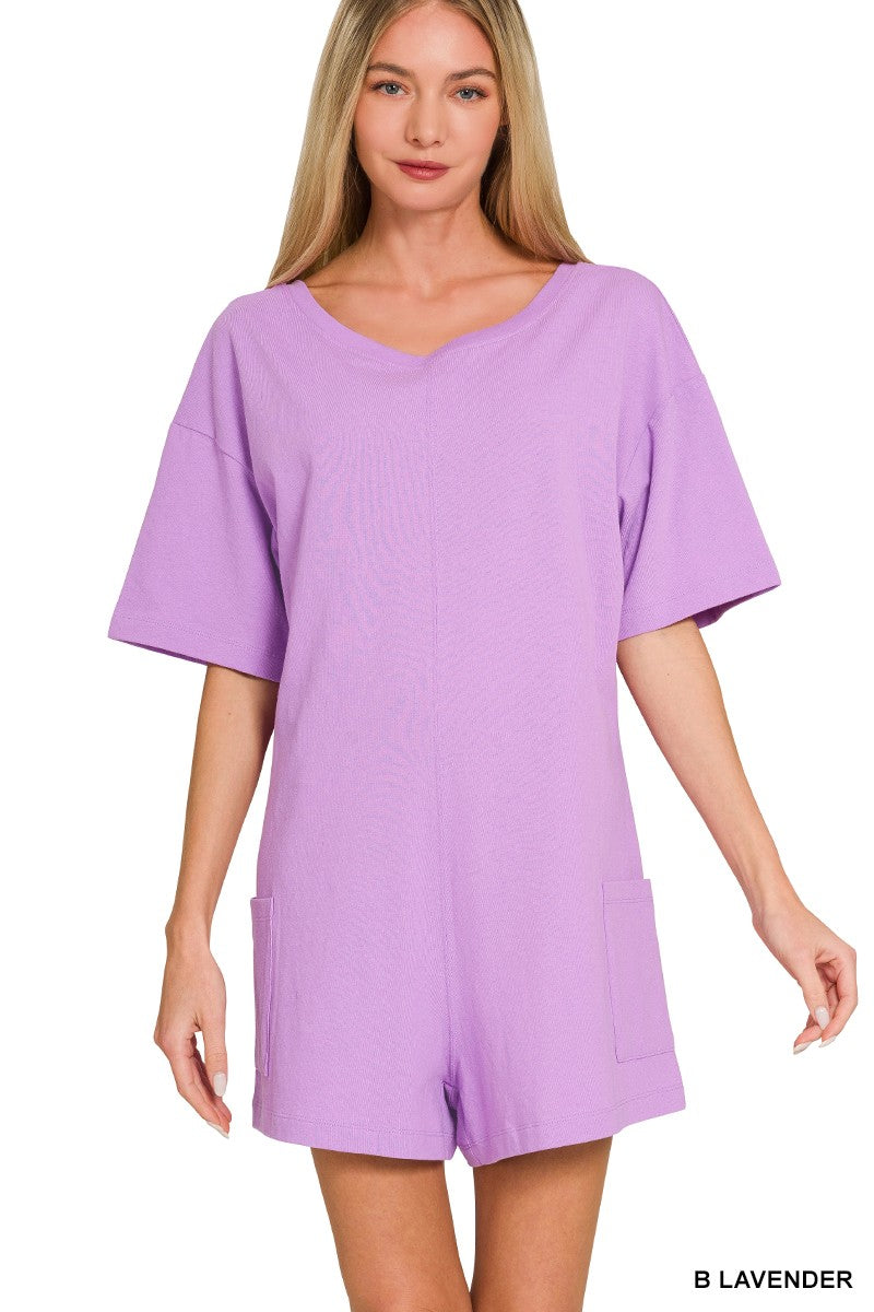 Lavender Comfy Romper