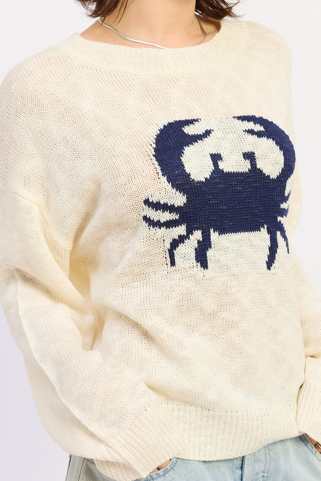 Blue Crab Sweater