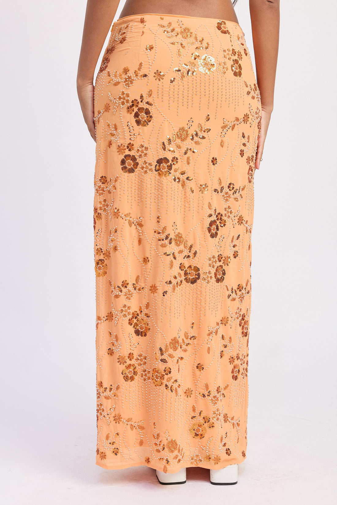Sunset Beaded Maxi Skirt