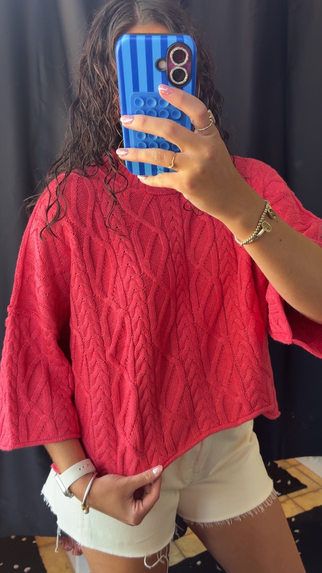 Berry Braided Top