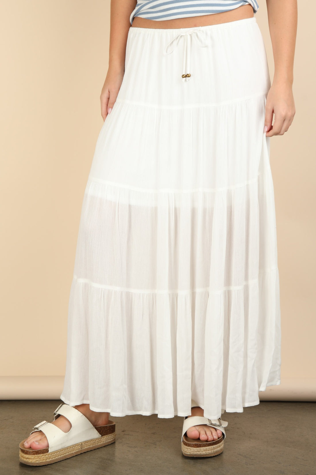 White Linen Skirt