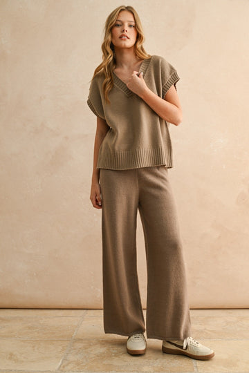 Mocha Sweater Set (pants)