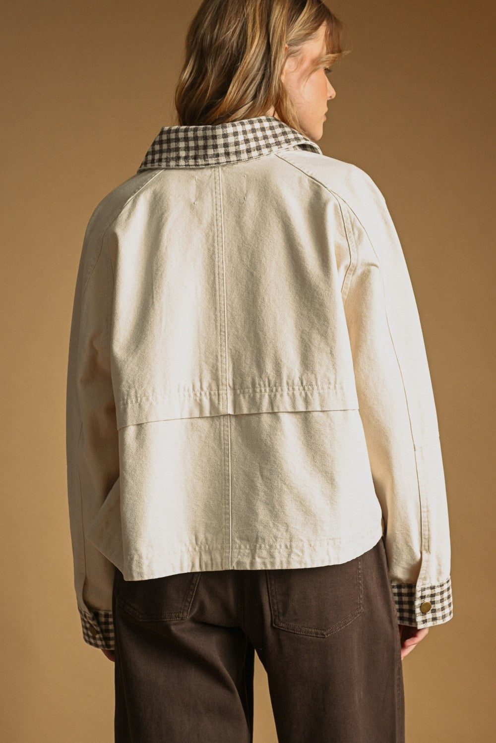 Gingham Collared Jacket