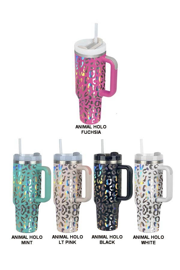 40oz STAINLESS STEEL TUMBLER ALL STYLES | TB40OZ: BOW CHECKER PINK