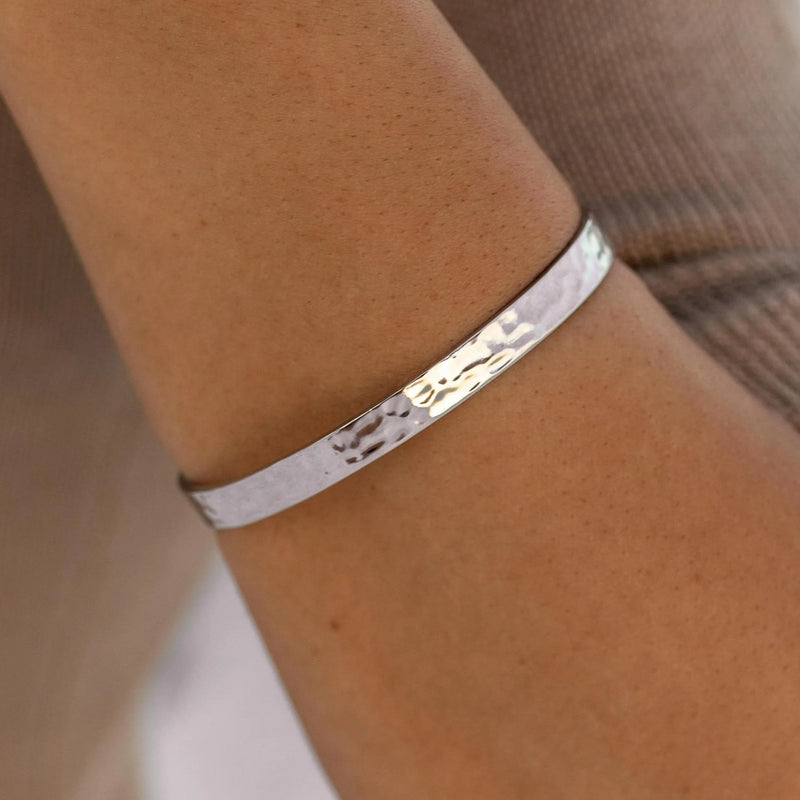 Solstice Cuff Bracelet- Silver