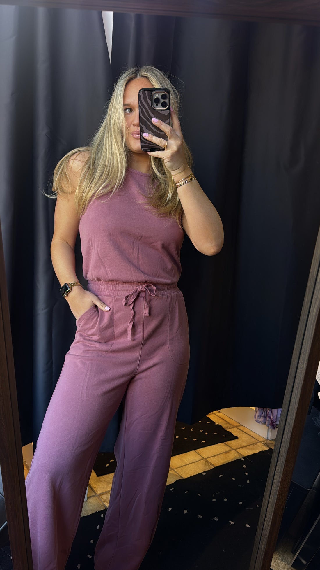 Raspberry Jumpsuit