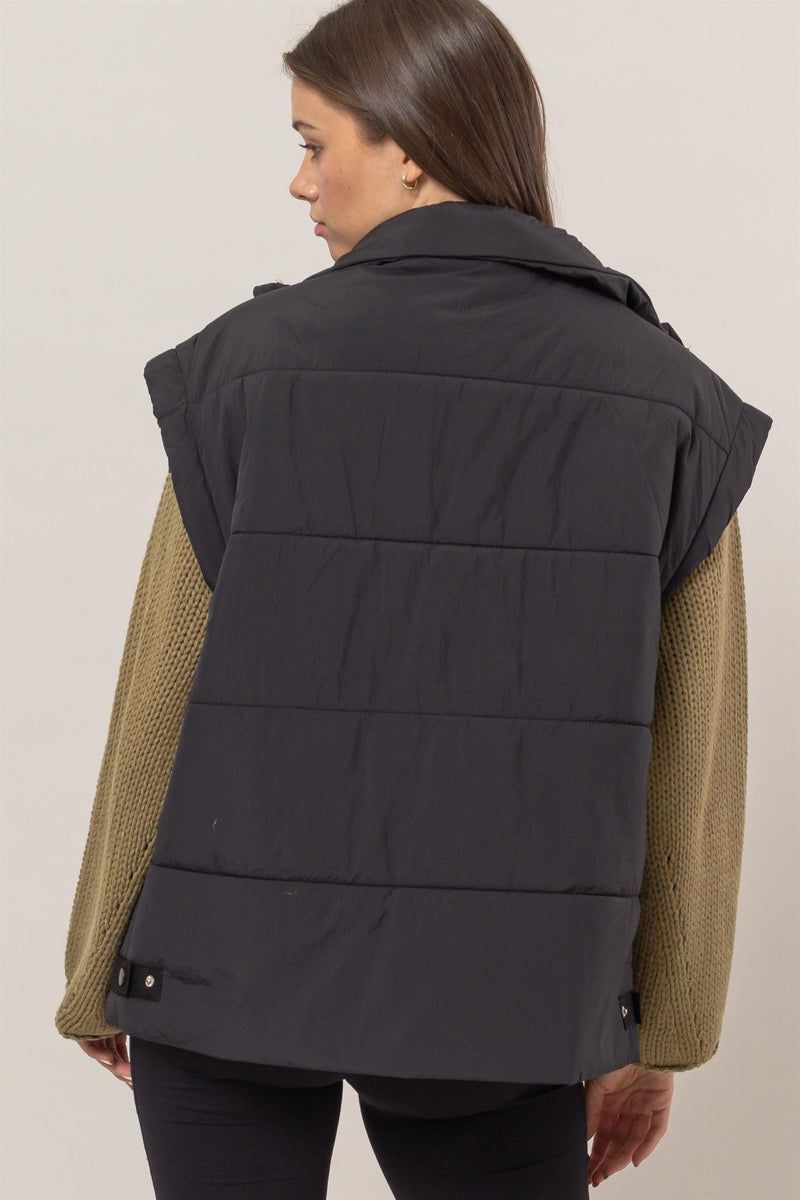 Black Puffer Vest