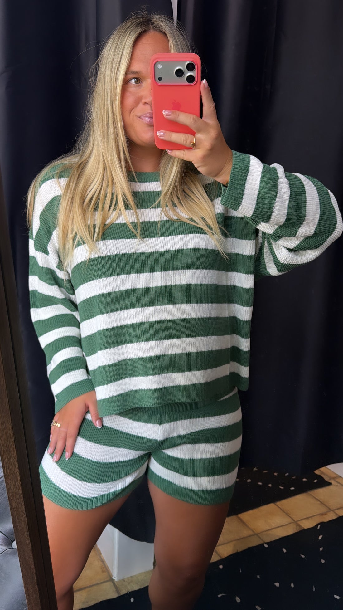 Green Striped Set (top)