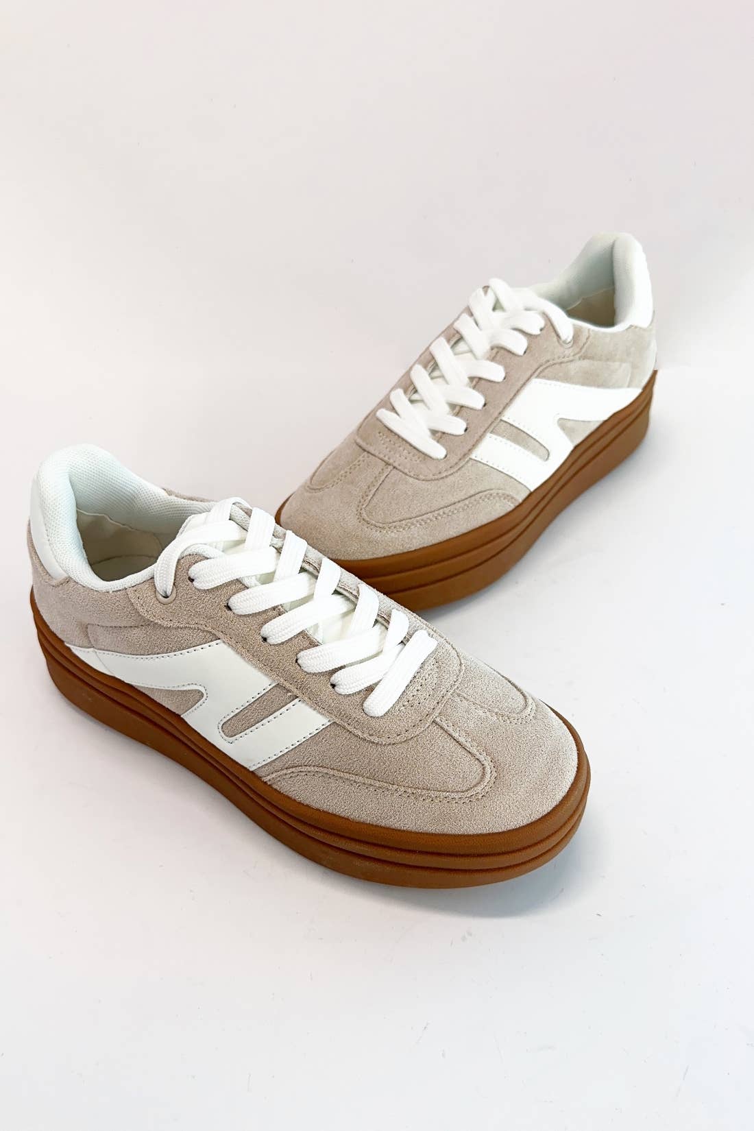 Beige Platform Sneaker