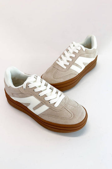 Beige Platform Sneaker