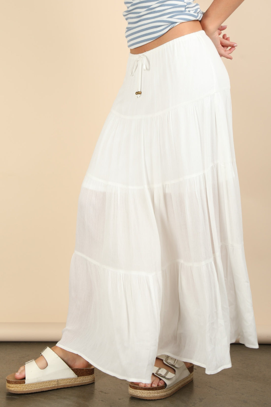 White Linen Skirt