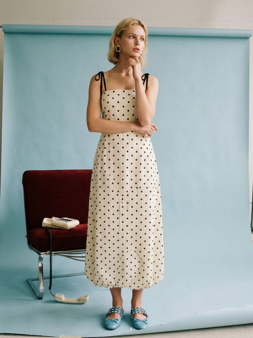 Polka Dot Maxi Dress
