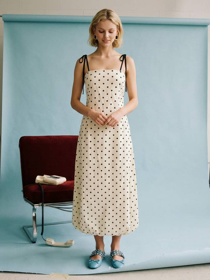 Polka Dot Maxi Dress